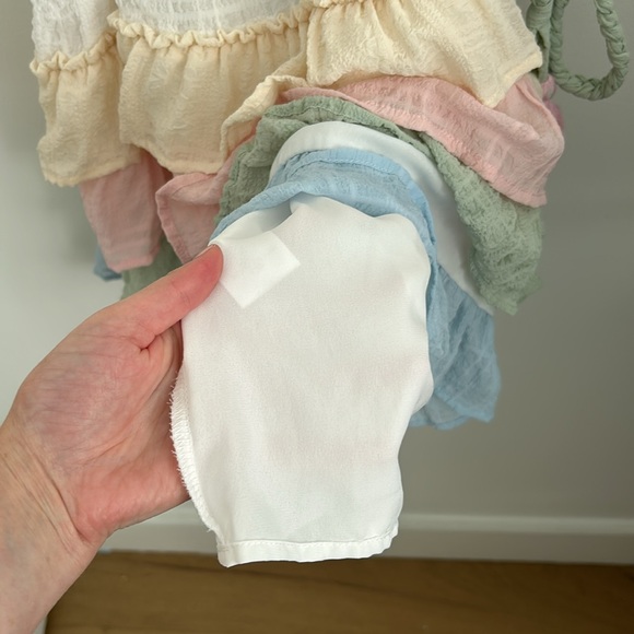 Storia Color Block Ruffled Dress Size M - Picture 8 of 12